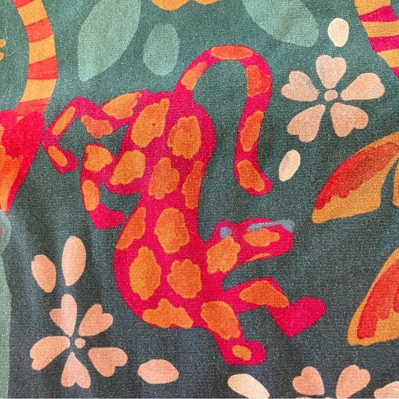 Anthropologie Farm Rio Magda Colorful Floral & Animal Hoodie Sweatshirt (XS) - Picture 13 of 13